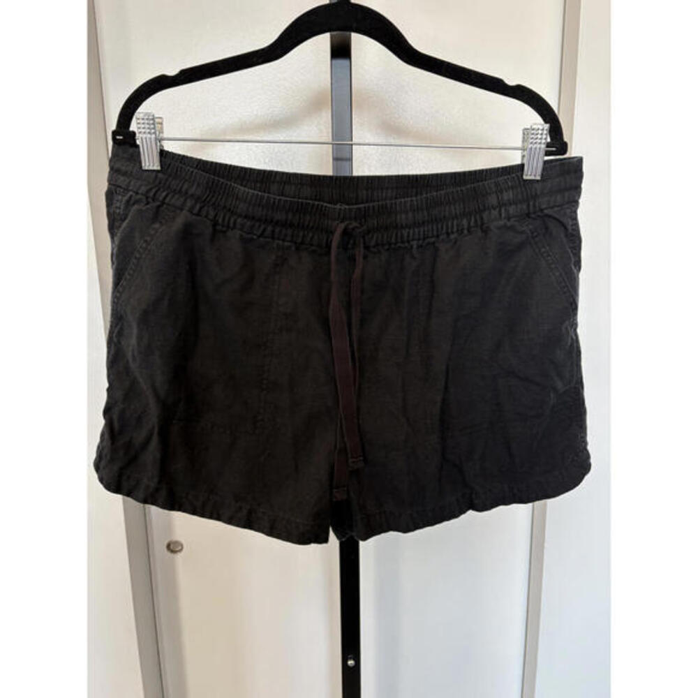J.Crew Seaside Linen Blend Shorts Black L